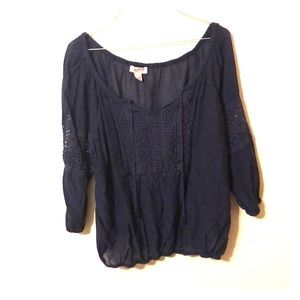 Oversized off the shoulder top
